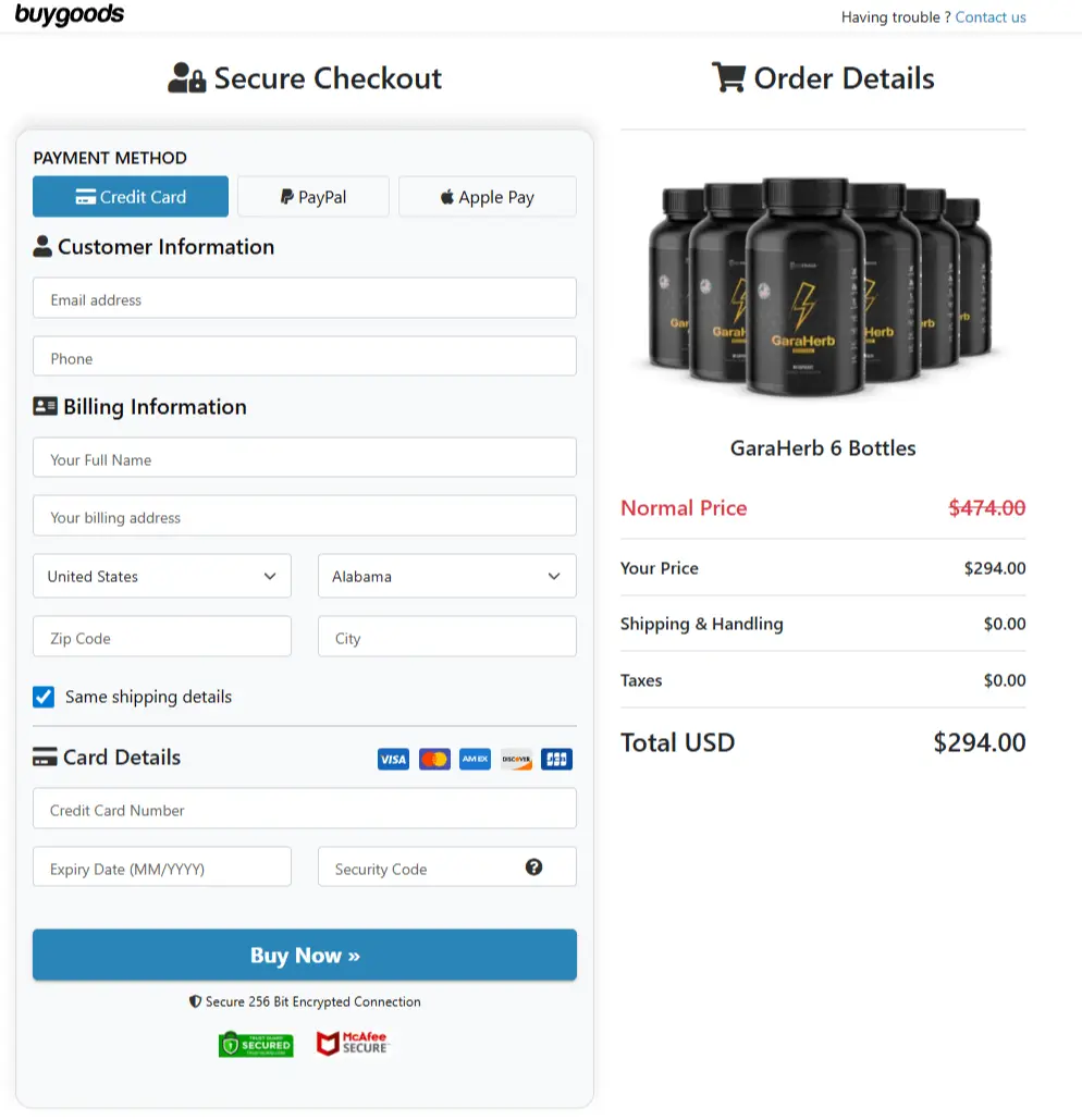 Secure Checkout